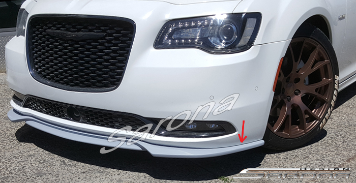 Custom Chrysler 300  Sedan Front Lip/Splitter (2011 - 2019) - $975.00 (Part #CR-005-FA)